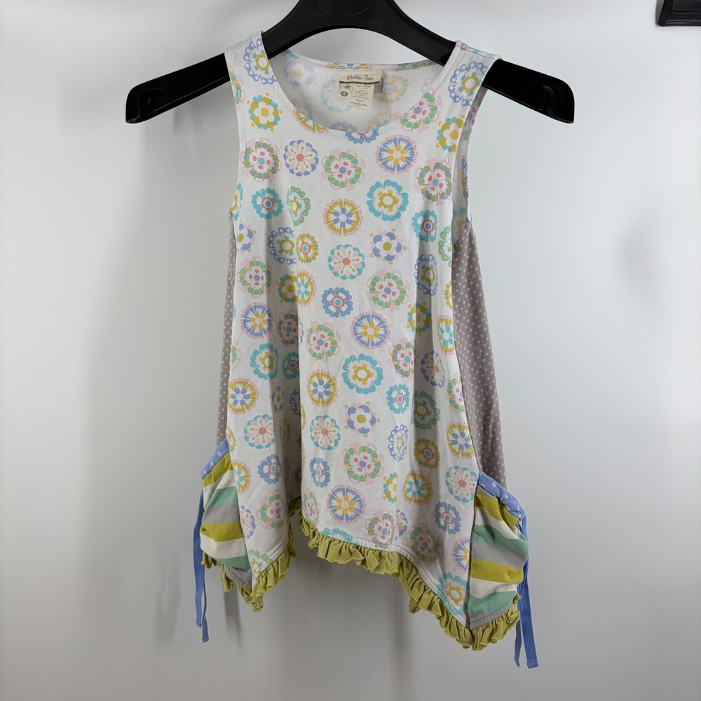 Matilda Jane Pinwheel Trapeze Tunic Top Whimsical Floral Mixed Print‎ Core